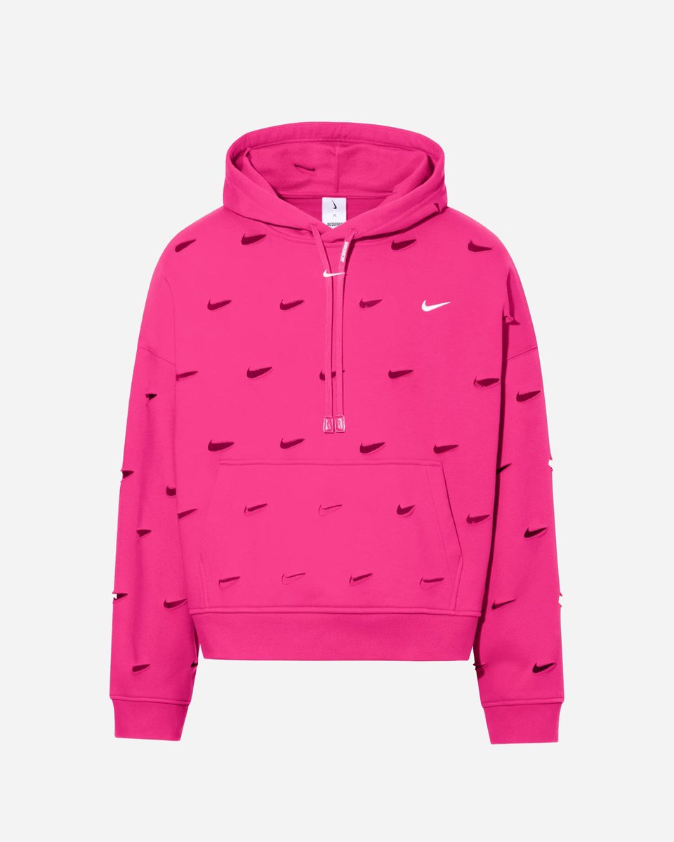 nike swooshfetti cropped hoodie