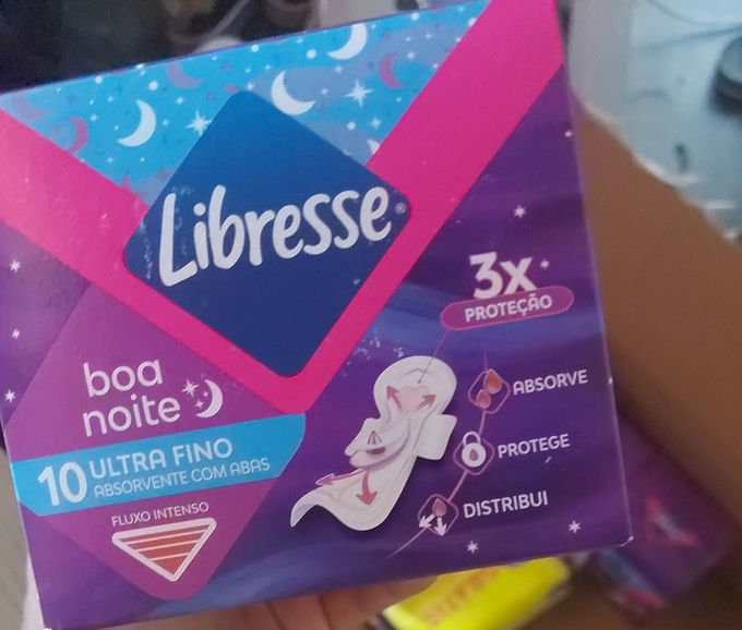 Libresse Ultrafino Boa Noite, Absorvente Noturno Ultrafino, com Abas – 10 unidades