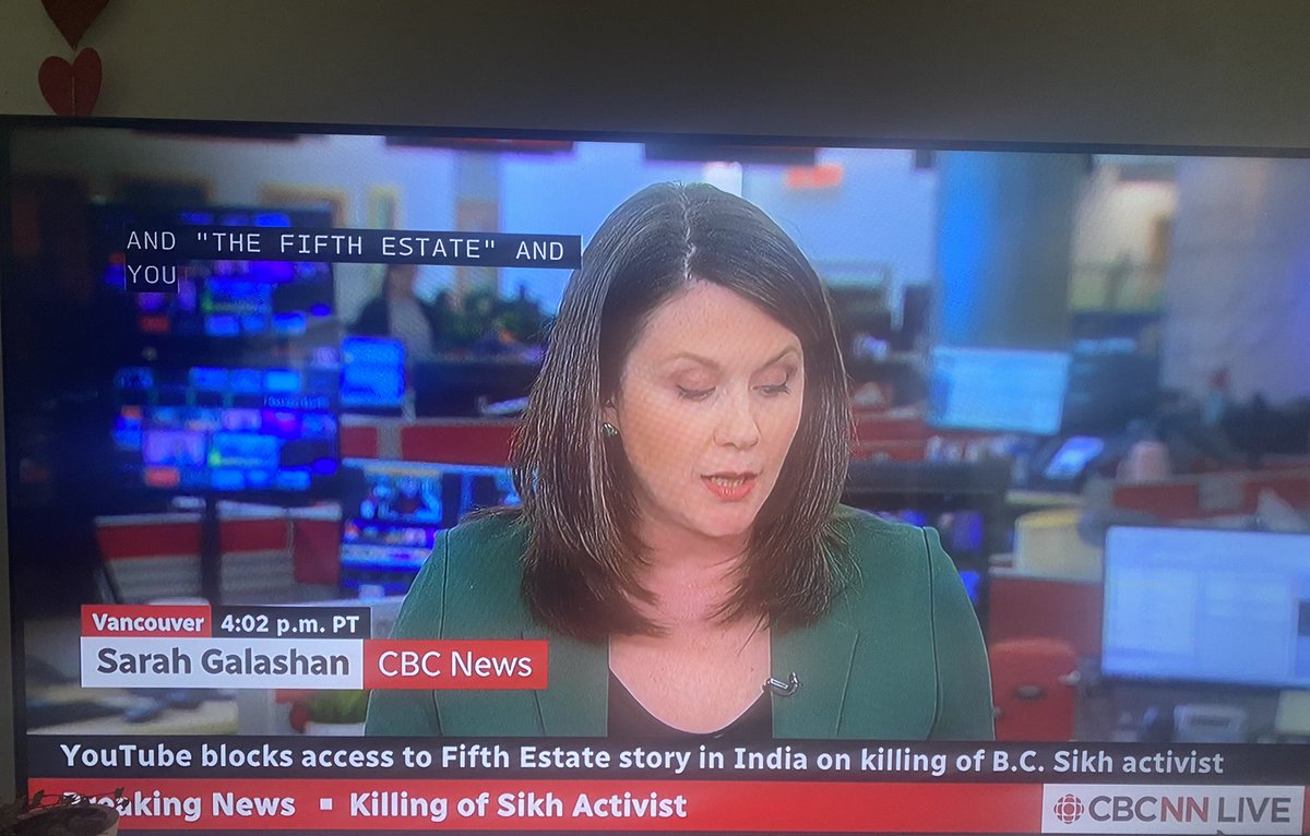 BREAKING NEWS. YouTube blocks access to Fifth Estate story in India on killing of BC Sikh activist #India #fifthestate #Hardeepsinghnijjar