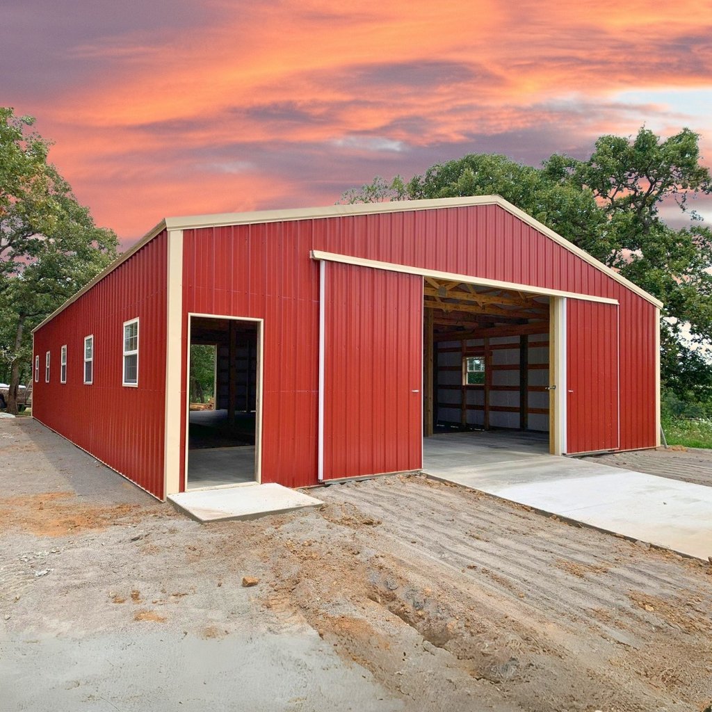 (1/2) Looking to build a durable and cost-effective post frame building? Check out HRI Post Frame - your trusted experts in Ponca City, OK – building from Kansas to Texas. 
Visit hripostframe.com to learn more and start your project today! #postframebuilding