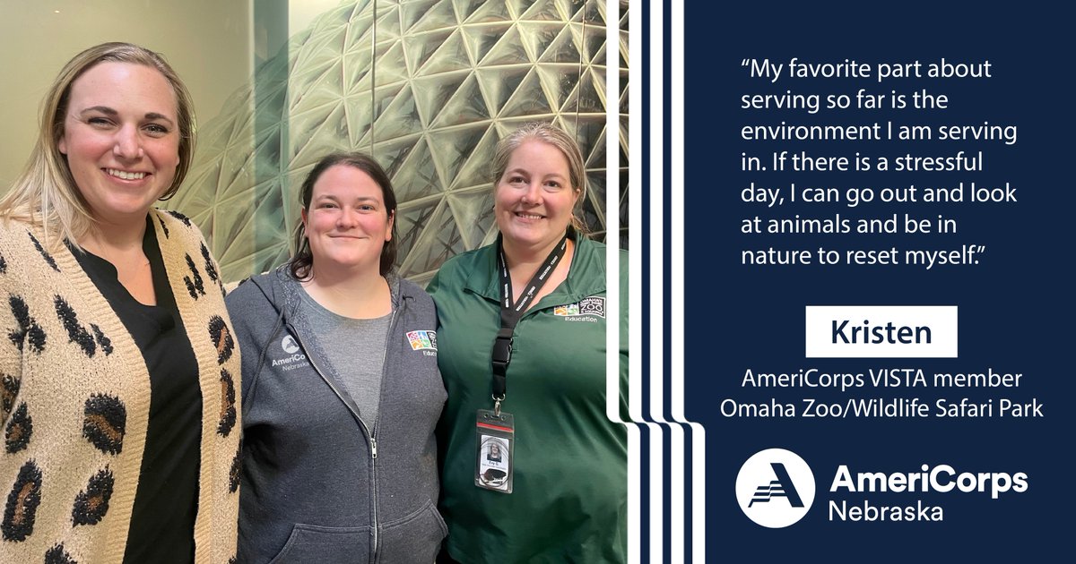 #AmeriCorps service can be a fresh start for members who are looking for something new! Kristen, an @AmeriCorpsVISTA member told us how serving at the Wildlife Safari Park offers an environment she couldn't get in her previous positions.