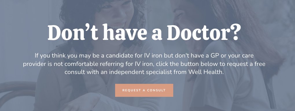 mainlinewell's tweet photo. If you think you may be a candidate for #iviron but don't have a GP or your care provider is uncomfortable referring you for IV iron, click the link below to request a free consultation with an independent specialist from Well Health. #needadoctor 
https://t.co/5HrKvpPZ9E https://t.co/lo5HZOe3L2