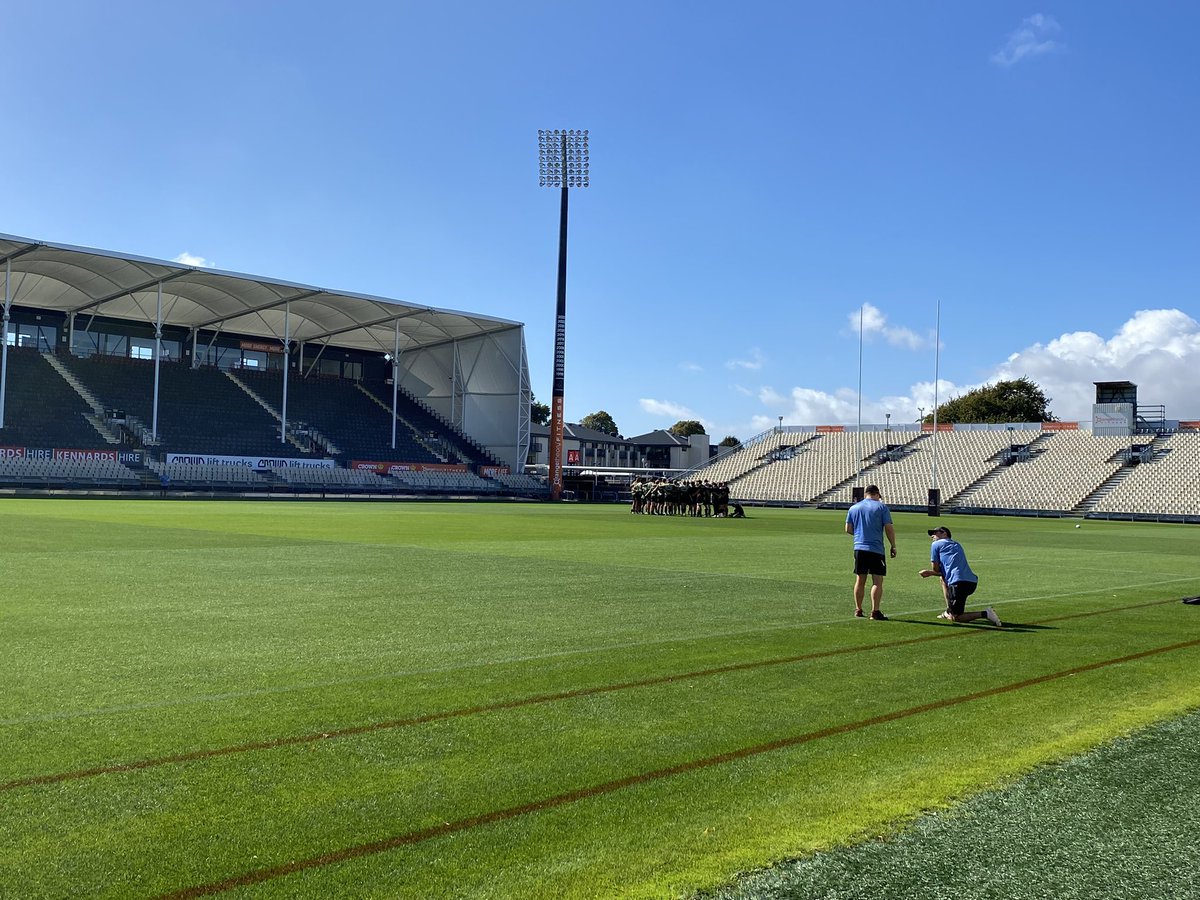 Can’t fault the Crusaders at captains run. Accurate, deliberate … granted unopposed. Showers and a low of 3 tomorrow night, may suit the hosts.