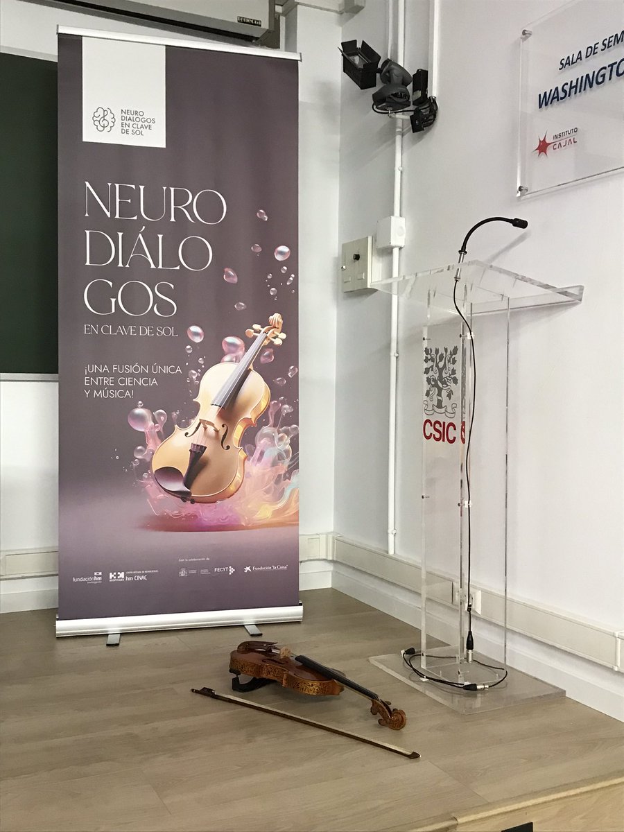 #SemanaDelCerebro2024 #BAW2024 
¡Qué bien lo hemos pasado hoy con los #Neurodiálogos_en_clave_de_sol,en el <a href="/InstitutoCajal/">Centro de Neurociencias Cajal - CSIC</a>...! Muchas gracias, carissimo <a href="/GFoffani/">Guglielmo Foffani</a> (<a href="/HMHOSPITALES/">HM HOSPITALES</a> (<a href="/SENC_/">SENC</a>),por invitarme a participar junto a <a href="/Cl_Ammann/">Claudia Ammann</a>. Un honor tener amigos así.
<a href="/fecyt/">fecyt</a> <a href="/CSICdivulga/">CSIC Divulga</a>