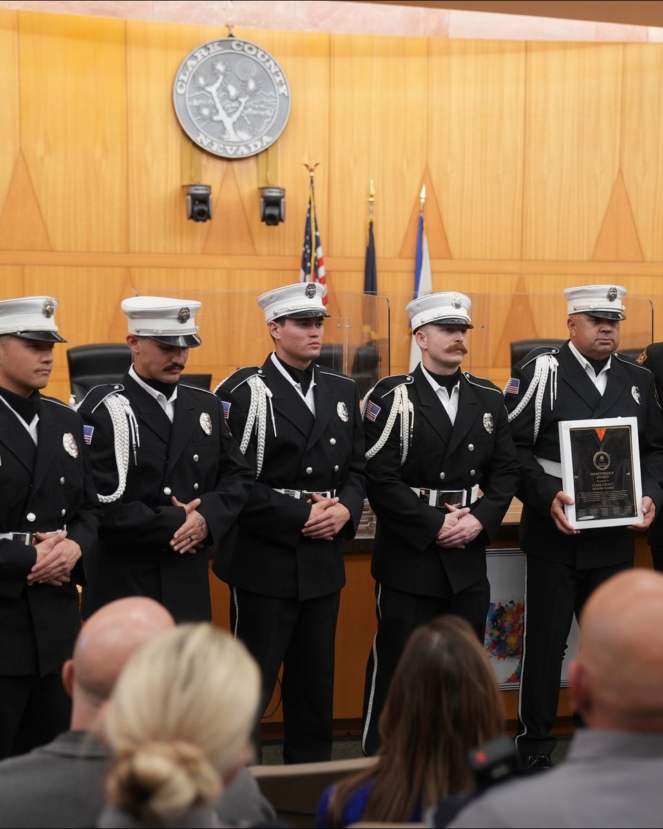 Today, the @clarkcountyfd recognized the service of those who have gone above and beyond for our community over the past year. Next time you see these men of honor, say thank you. Awards: 🏅 Life Saving Award 🏅 Community Service Award 🏅 Unit Citation Award