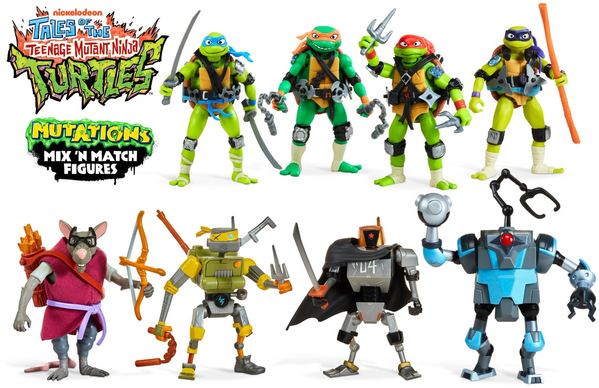 TheOldTurtleDen's tweet photo. Playmates Tales of the Teenage Mutant Ninja Turtles (TV series) Mutations Mix 'N Match figures revealed!

(via https://t.co/cTY3HxA6Oo) https://t.co/XutyCDYh1p