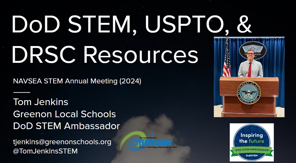 Today, I had the privilege of celebrating the work of @DoDstem Ambassadors during the @NAVSEA Annual STEM Meeting. I also highlighted @TIESTeach , @stem_do , @AirCampUSA , @uspto, @LemelsonMIT. #STEM #InventionEducation Resources & Opportunities! @TGRFound