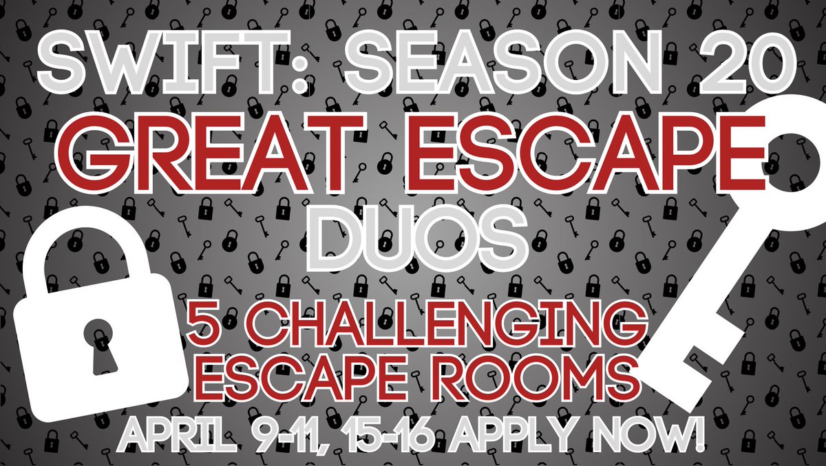 SwiftTheGame_'s tweet image. Here we go! Swift is back like never before for our 20th season! 

Apps now open for Swift: GREAT ESCAPE! 🔓🗝🫂

docs.google.com/forms/d/e/1FAI…