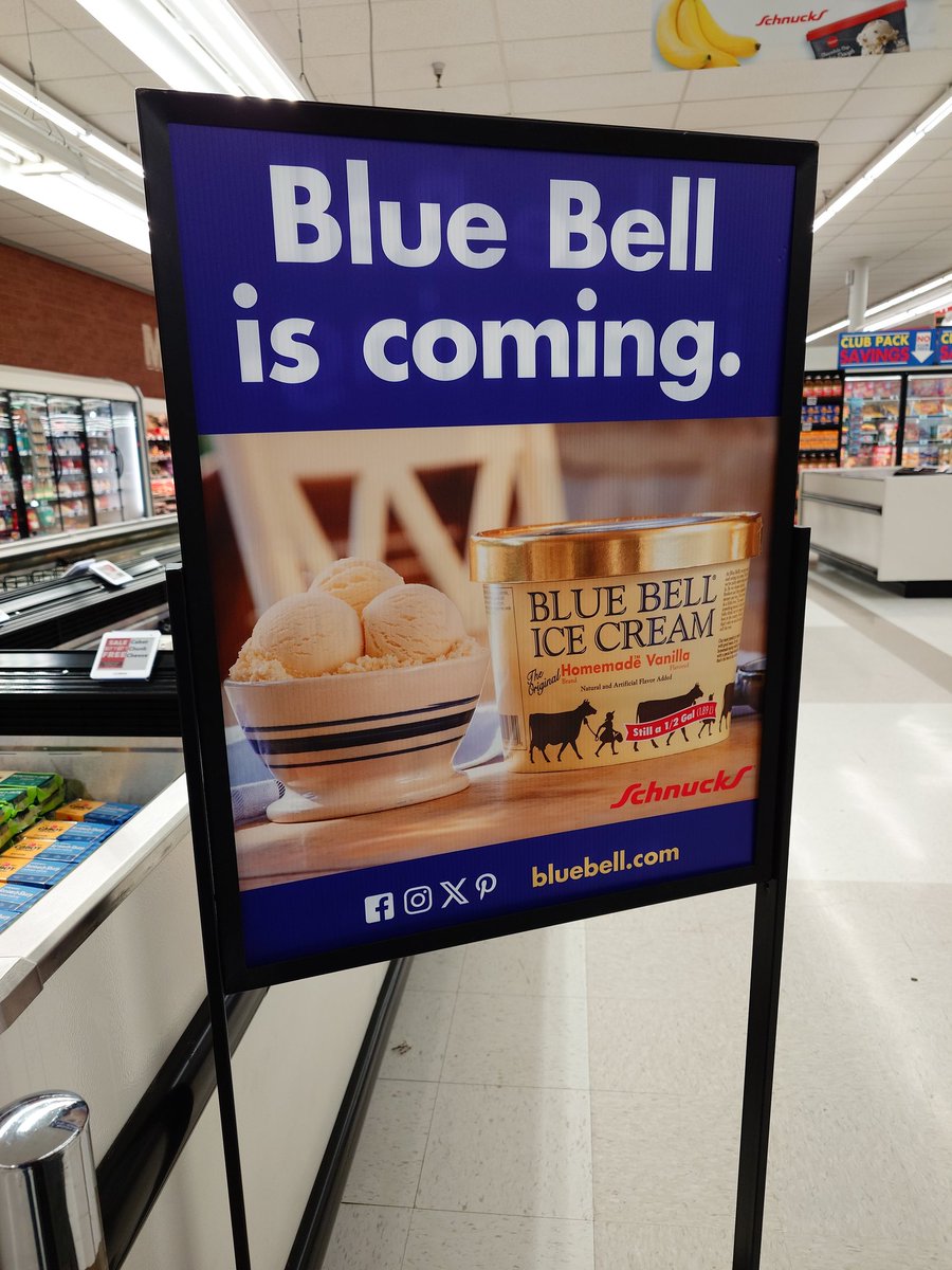 I cannot express my excitement for @ILoveBlueBell to be coming to St. Louis! Some of my earliest memories are with Cookies and Cream.