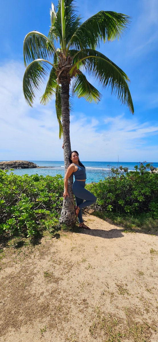 May you never be too busy to stop and breathe under a palm tree 🌴 #palmtree #palmtrees #hawaiilife🌺 #yogainstructor #yogainspiration #outdoormeditation