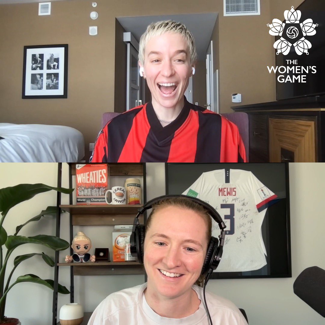 WomensGameMIB's tweet image. COMING TOMORROW… THE Megan Rapinoe joins @sammymewy on The Women’s Game! Can’t wait for you all to listen ❤️💪