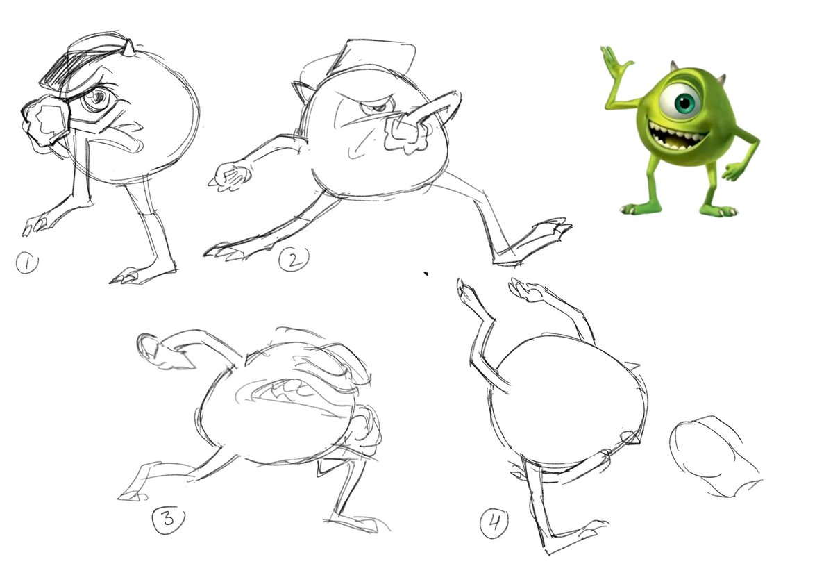 i love being an art student like yes i could've been doing excel sheets in class and that would be my job but my job right now is drawing mike wazowski pitching a ball. and it's awesome 