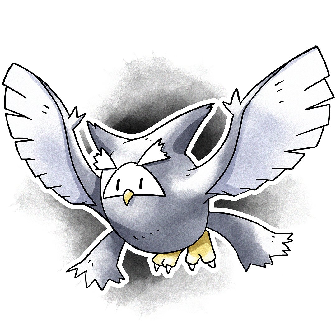 Midwestria_Pkmn's tweet image. Zubird Golbird and Crobird!  psychic/flying convergent evolution  of the zubat line! #fakemon #pokemon #fakemonart #pokemonart #art art by @kyleculpart  designs by me!