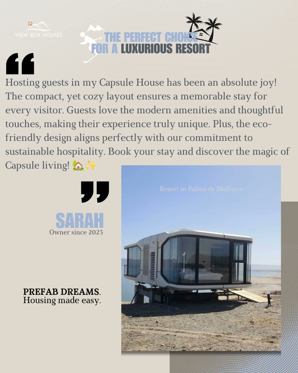 viewboxhouses's tweet photo. A heartwarming story from a Capsule House owner and their unique customization. #CustomerSpotlight #CapsuleInspiration https://t.co/AWlOYpVcCp