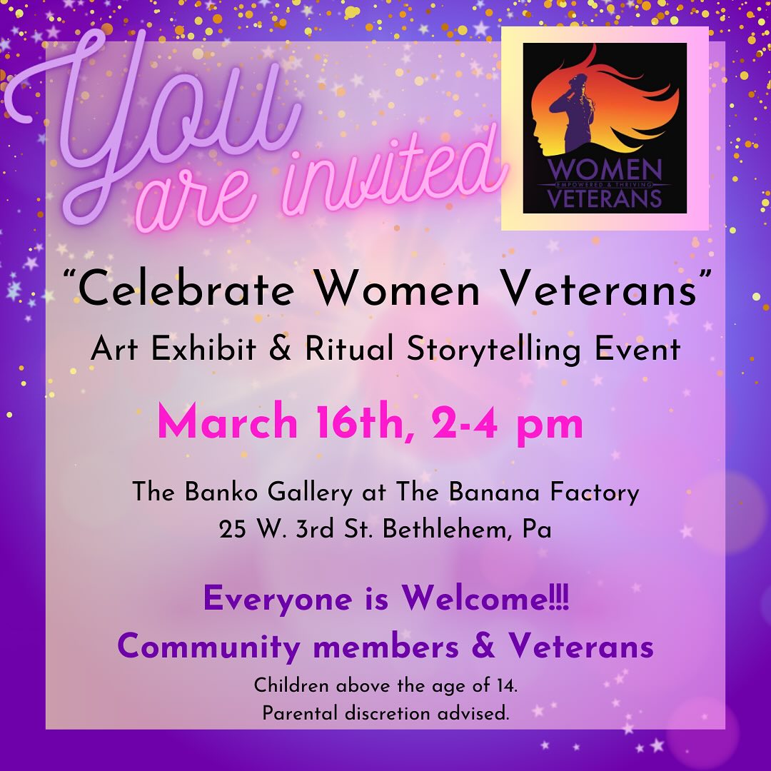 Celebrate Women Veterans this #WomensHistoryMonth! Witness and listen to their stories on March 16th from 2-4 pm. Open to all!