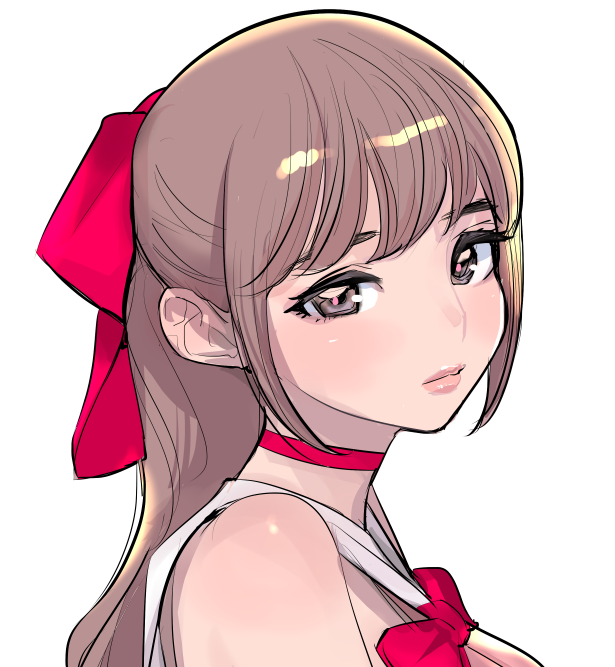 朝のワンドロで美少女描けたー♪ 