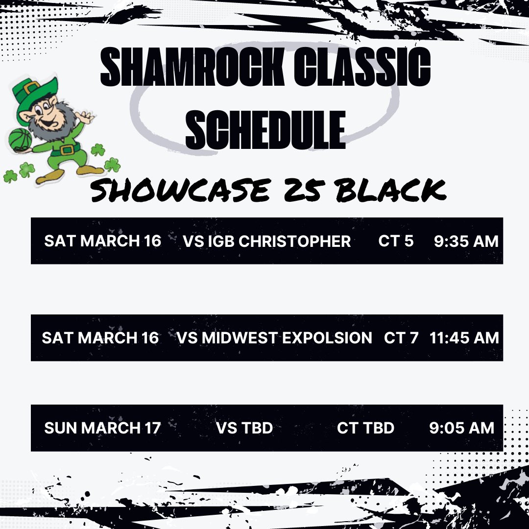 My game times for this weekend’s tournament!! 
<a href="/Showcase_Sienne/">Showcase 2026 White</a> <a href="/ShowcaseMediaCo/">Indiana Showcase Girls Basketball</a> <a href="/CoachDothager/">Kolin Dothager</a> <a href="/guwbball/">Greenville WBB</a> <a href="/AURavensWBB/">Anderson University Women's Basketball</a> <a href="/PGHIndiana/">Prep Girls Hoops Indiana</a>