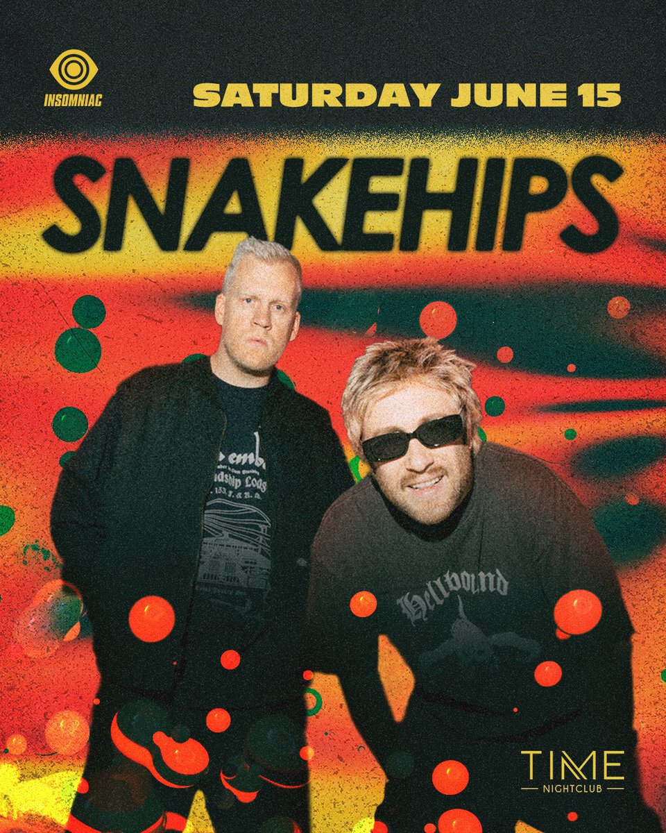 Who’s joining us in OC? 🙌 Tix here:  timenightclub.com/snakehips