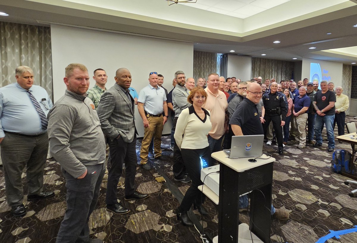 ChiefShughes's tweet image. Today, I had the pleasure of conducting a comprehensive training session on police #useofforce and other pertinent topics for fifty newly appointed police chiefs across #Ohio. It was a great experience to reconnect with former recruits from my police academy days who have now