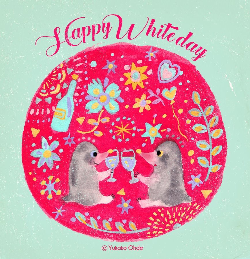 「ちいさなホワイトデー  #ホワイトデー #WHITEDAY 」|おおでゆかこ - イラストレーター 絵本作家のイラスト