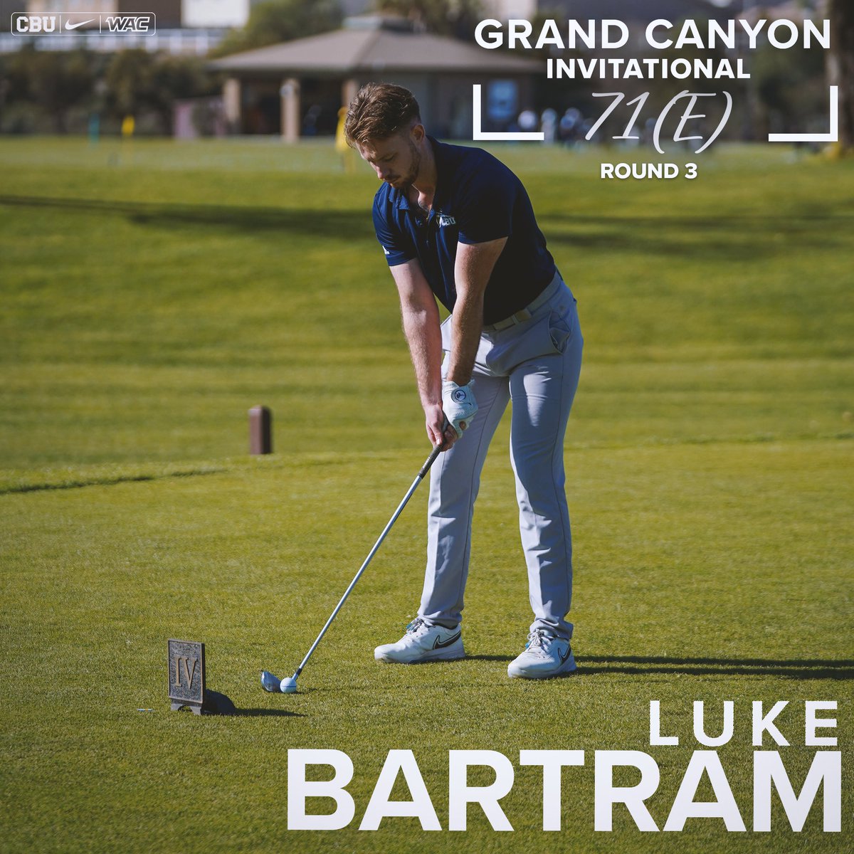 CBUMensGolf's tweet photo. Sean Citherlet closes out the Grand Canyon Invitation with CBU's lowest round of the event🔥

#LanceUp⚔️ https://t.co/zU8bnE4ows