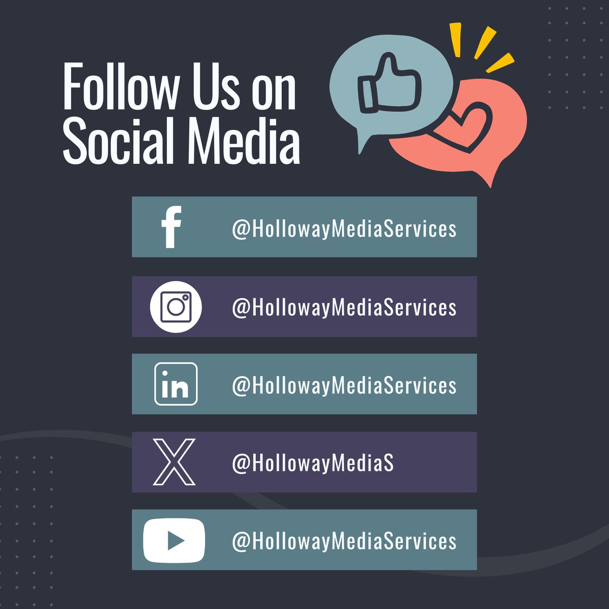 Did you know you can find us on Facebook, Instagram, LinkedIn, Twitter, and YouTube? Our website has lots of content, including a blog and podcast. Connect with us across platforms for social media marketing tips! #SocialMediaMarketing #ConnectWithUs #ProfessionalTips