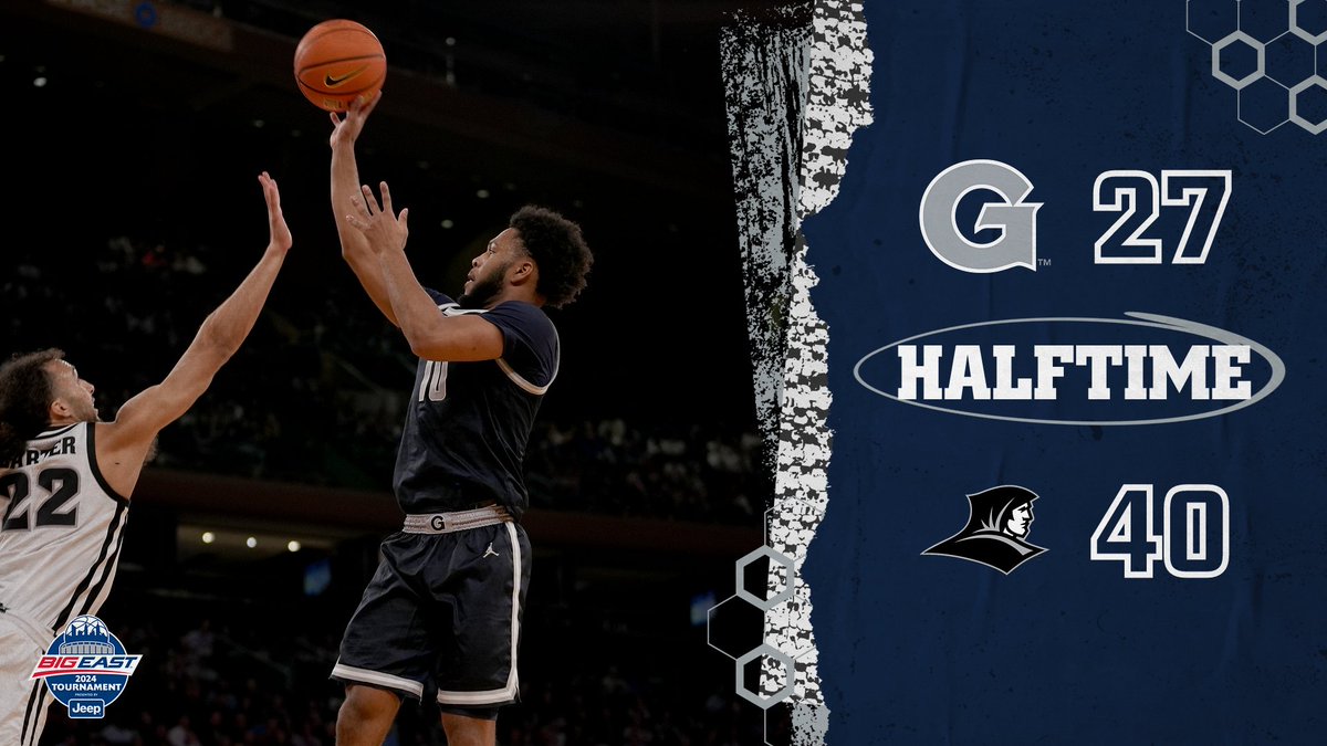 Hoyas trail at the half #HoyaSaxa