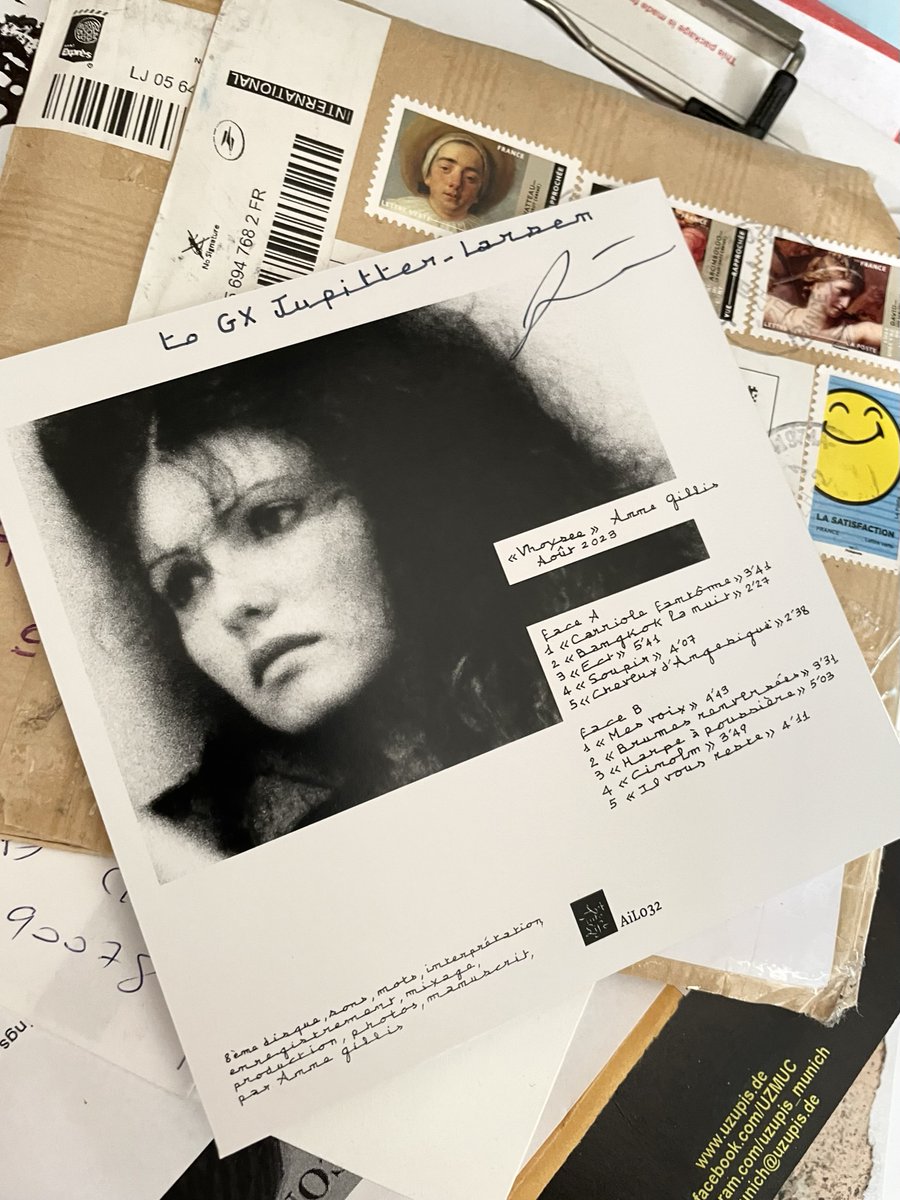 jupitterlarsen's tweet photo. Look what I found in my mail box! Anne Gillis sent me her latest CD “ Vhoysee “ and I must say the album is both delightful and haunting.
#noise
#noiselife
#annegillis
#manonannegillis https://t.co/ZuH20CMHJQ