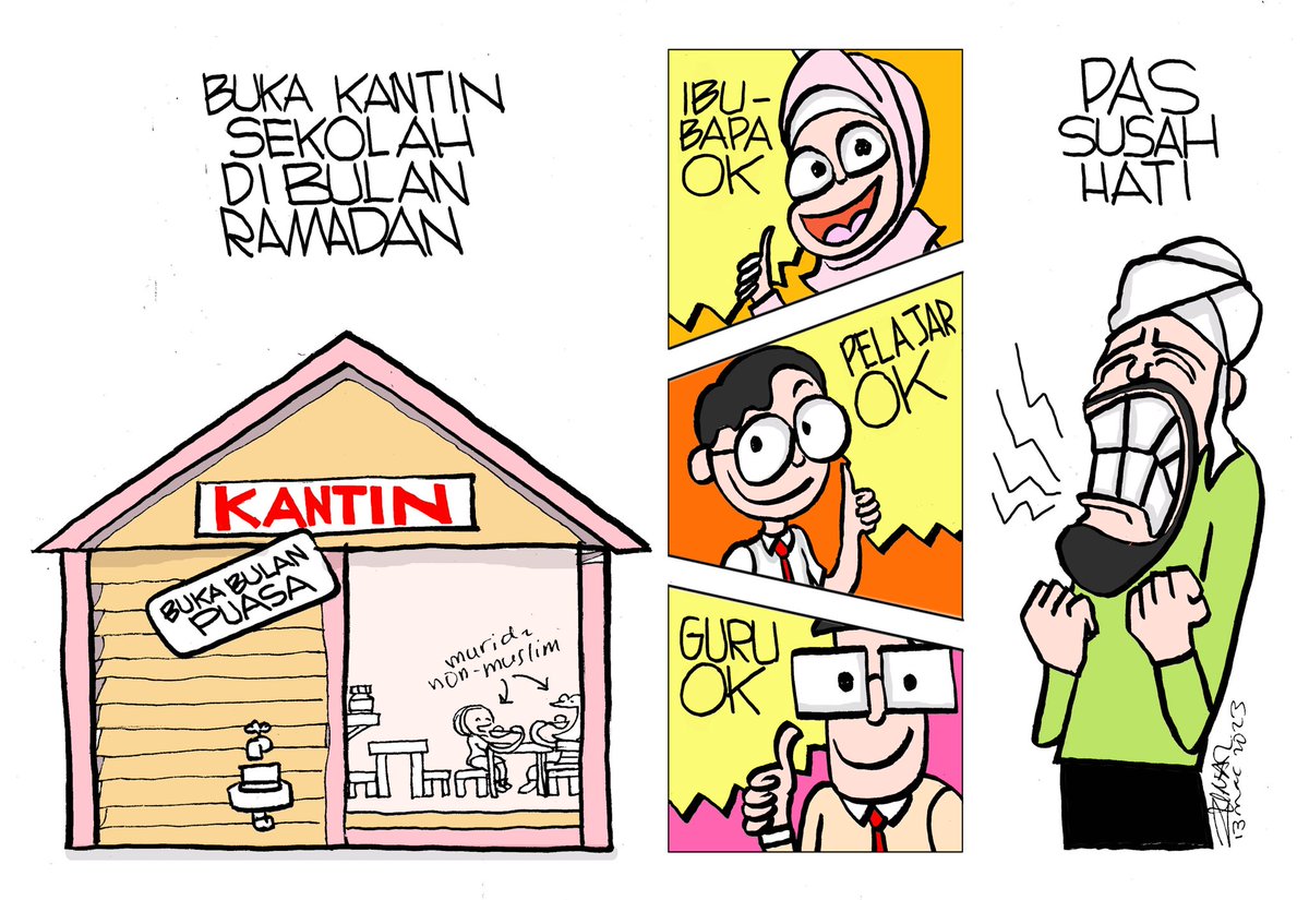 zunarkartunis's tweet image. #kantin #Puasa