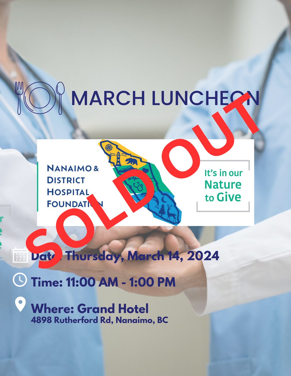 Our luncheon for tomorrow is Sold Out! 

 #SoldOutLuncheon #Nanaimo #Business #Community #Networking #BusinessCommunity