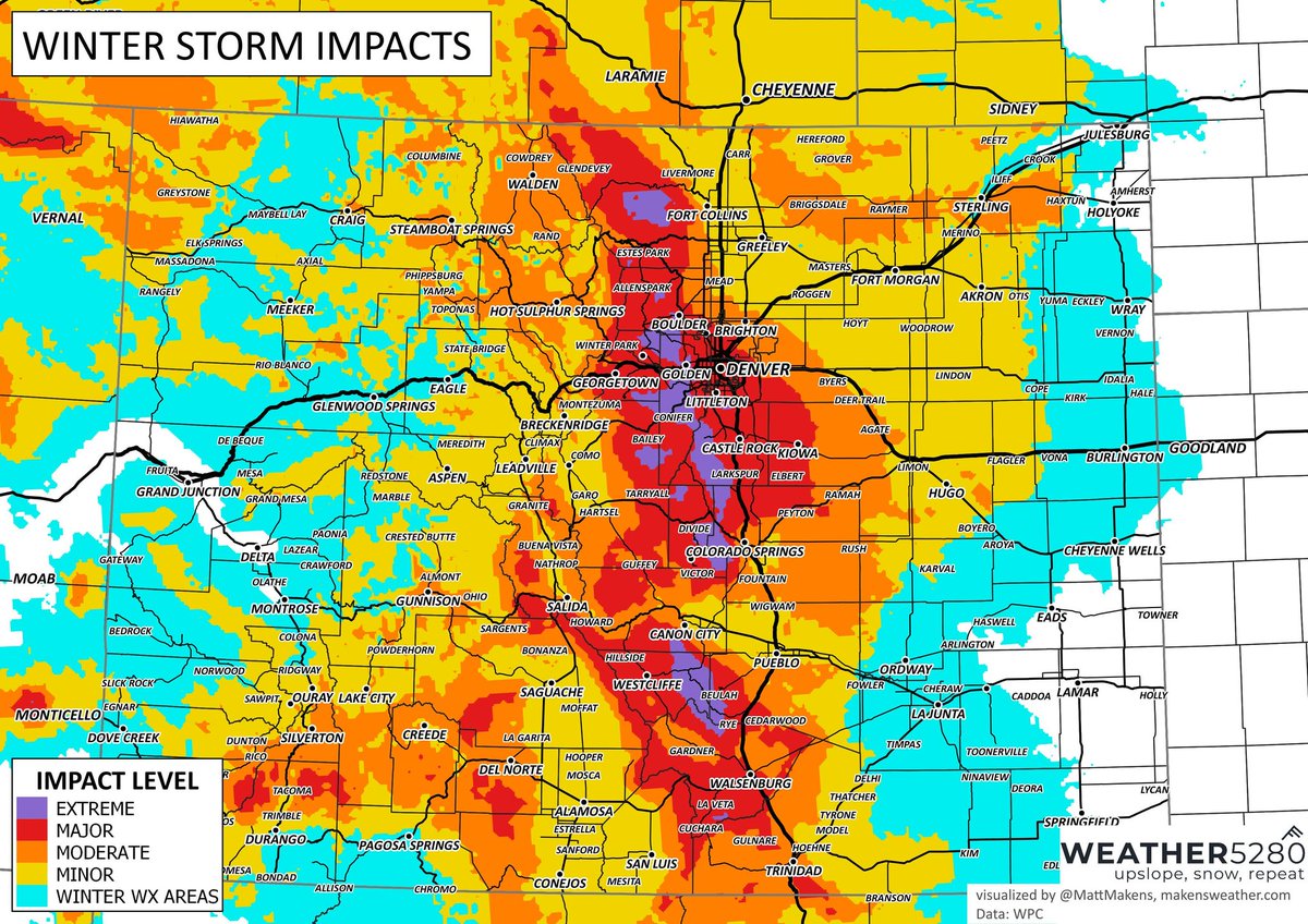 Yeah, we are located in the red areas for heavy snow ❄️. Be safe and warm, everyone. Take your time, and if you don't need to be on the roads, then stay off.