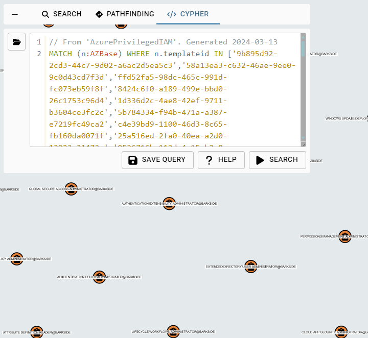 AzurePrivilegedIAM by @Thomas_Live classifies the Tier/Plane of 107 Entra ID roles: github.com/Cloud-Architek… Adding the classification's Tier 0 roles to Tier Zero/High Value in #BloodHound should be considered, and you can easily find those not currently added with Cypher: