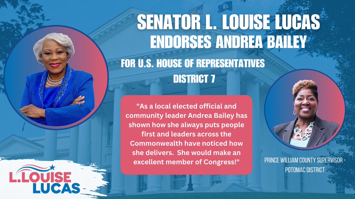 SenLouiseLucas's tweet photo. @SuhasforVA @guzman4virginia @HelmerVA . @AndreaBaileyVA https://t.co/RlebpWXglm