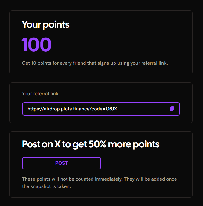 GoldenBoy6937's tweet photo. I claimed my $PLOTS tokens!

@plotsfinance is the first game item finance (GiFi) platform coming to Ronin and ethereum

You can claim your early token here:
https://t.co/DKqOQnOVqe 

Use invite code: O6JX https://t.co/dCn4V29Izu