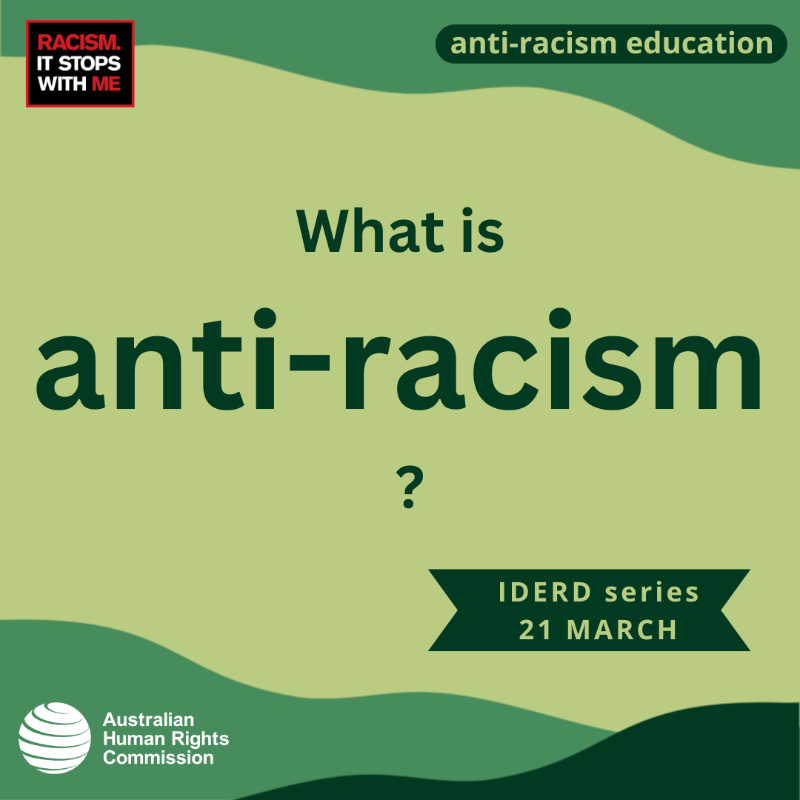 AusHumanRights's tweet photo. This IDERD, we’re committed to deepening our understanding of anti-racism. We invite you to join us in strengthening your commitment.

Learn more about the history of #IDERD in this AHRC fact sheet: https://t.co/N9yTGWTWx8 

#ItStopsWithMe #HarmonyDay