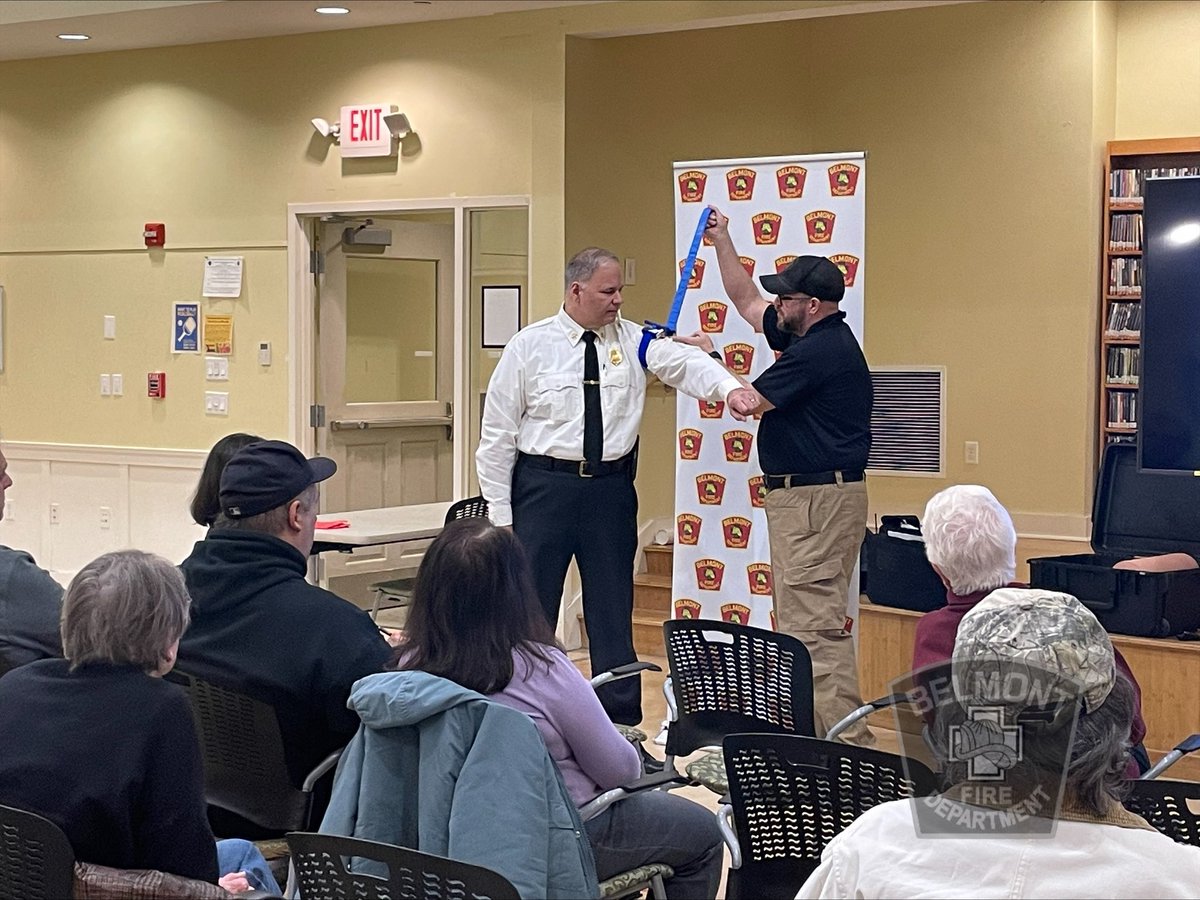 An excellent presentation of Until Help Arrives last night sponsored by Belmont Fire. The MEMA instructors did an excellent job with engaging members of the community. A huge thank you to MEMA and the folks from Town for the great conversation and education! @MassEMA @Belmont_Ma