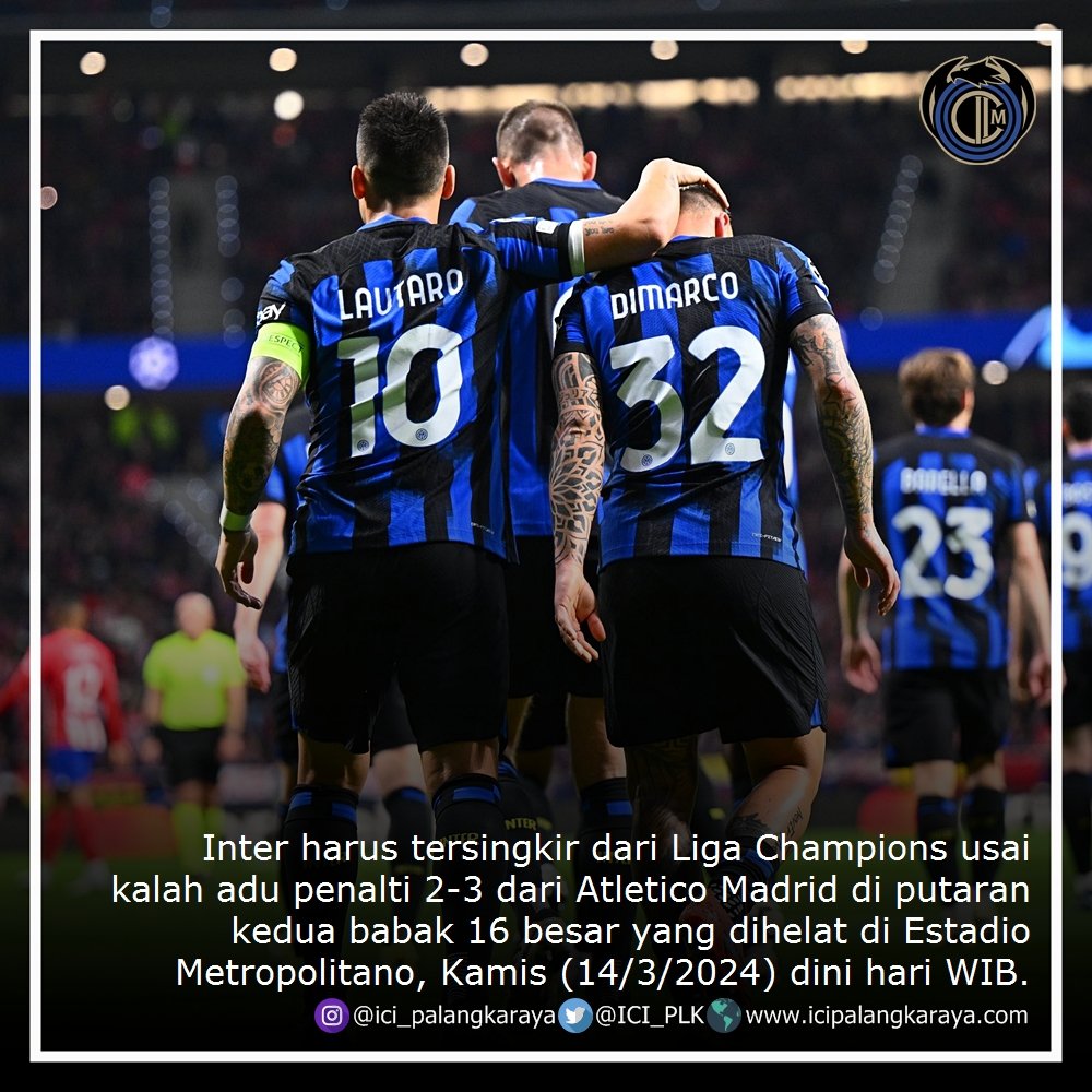 Sedih sih. Tapi harus bisa move on dan arahkan pandangan ke depan. Masih ada 1 gelar lagi yang mesti diperjuangkan. Scudetto! ⭐⭐ #ForzaInter