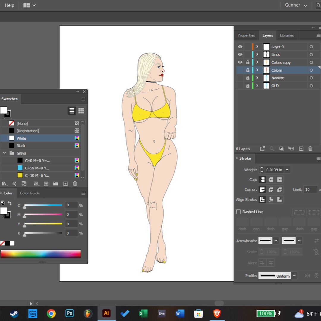 GGSgraphics's tweet image. A work of art👱🏻‍♀️🖌️