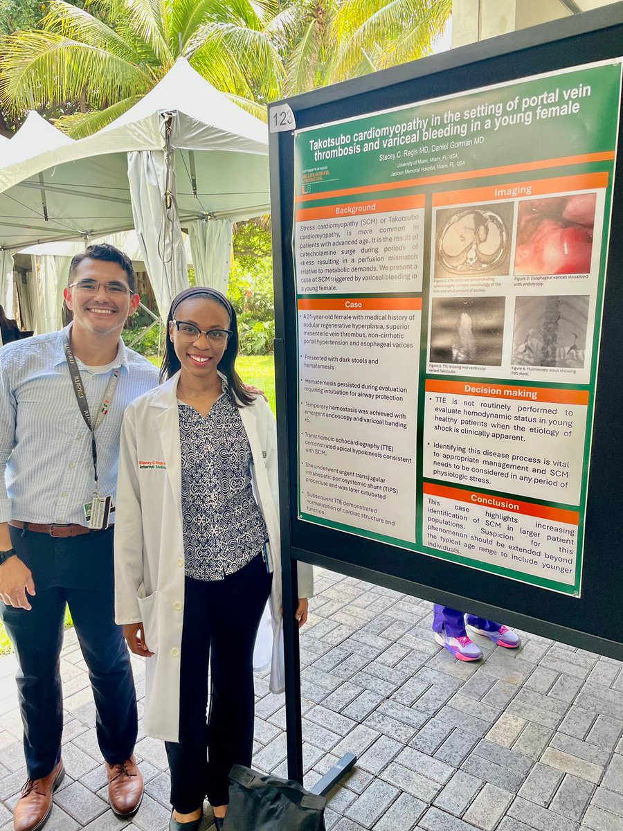 StaceyCRegis's tweet photo. Great opportunity to share my work and see the work of other scholars at the 10th Annual Eugene J Sayfie Research Day #Cardiology @umiamimedicine @UMiamiHealth #BlackDoctors #WomenInMedicine https://t.co/9Kw1MKbs1m