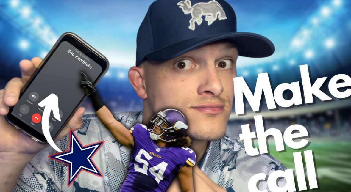 TheLandoShow's tweet photo. The Cowboys did a smart thing. 
They made the call. 

#EricKendricks ✭ https://t.co/9Qluu1pYKk