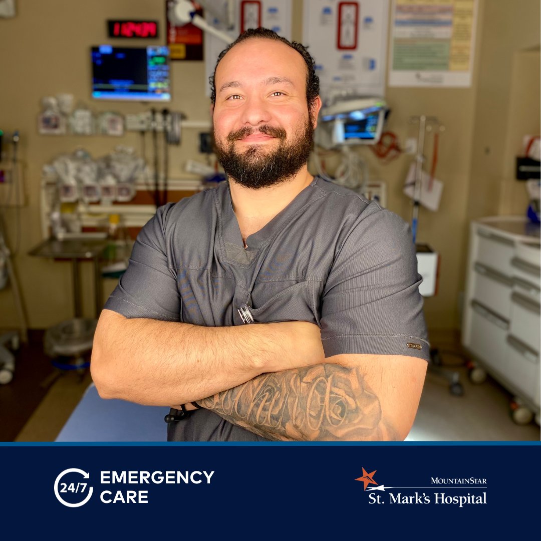 ER Spotlight! Meet Oscar, Advanced PCT – he works in our ER and has been with St. Mark’s Hospital for two years!

“We are more than a hospital. At the St. Mark’s Hospital ER, we treat you like family and give you the best service possible.”

Find an ER: bit.ly/4a99lNs.