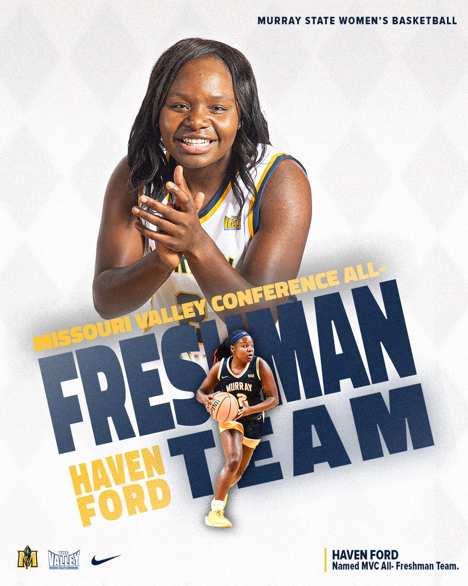 THE Freshman. 𝙊𝙐𝙍 𝙃𝘼𝙑𝙀𝙉! 💫

<a href="/HavenFord4/">Haven Ford</a> has been named MVC All-Freshman Team!

#GoRacers🏇 | @ValleyHoops