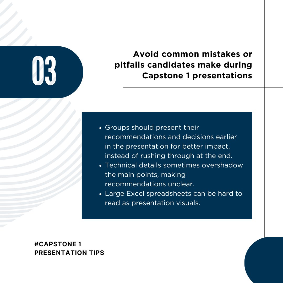 Prepare yourself for the Capstone 1 presentation!

Discover valuable insights from Winston Sim, CPA, a former Capstone 1 panelist, as he sheds light on key criteria, tips, and common mistakes made by candidates.

#Capstone1presentation #PresentationTips #CPAAcademicJourney