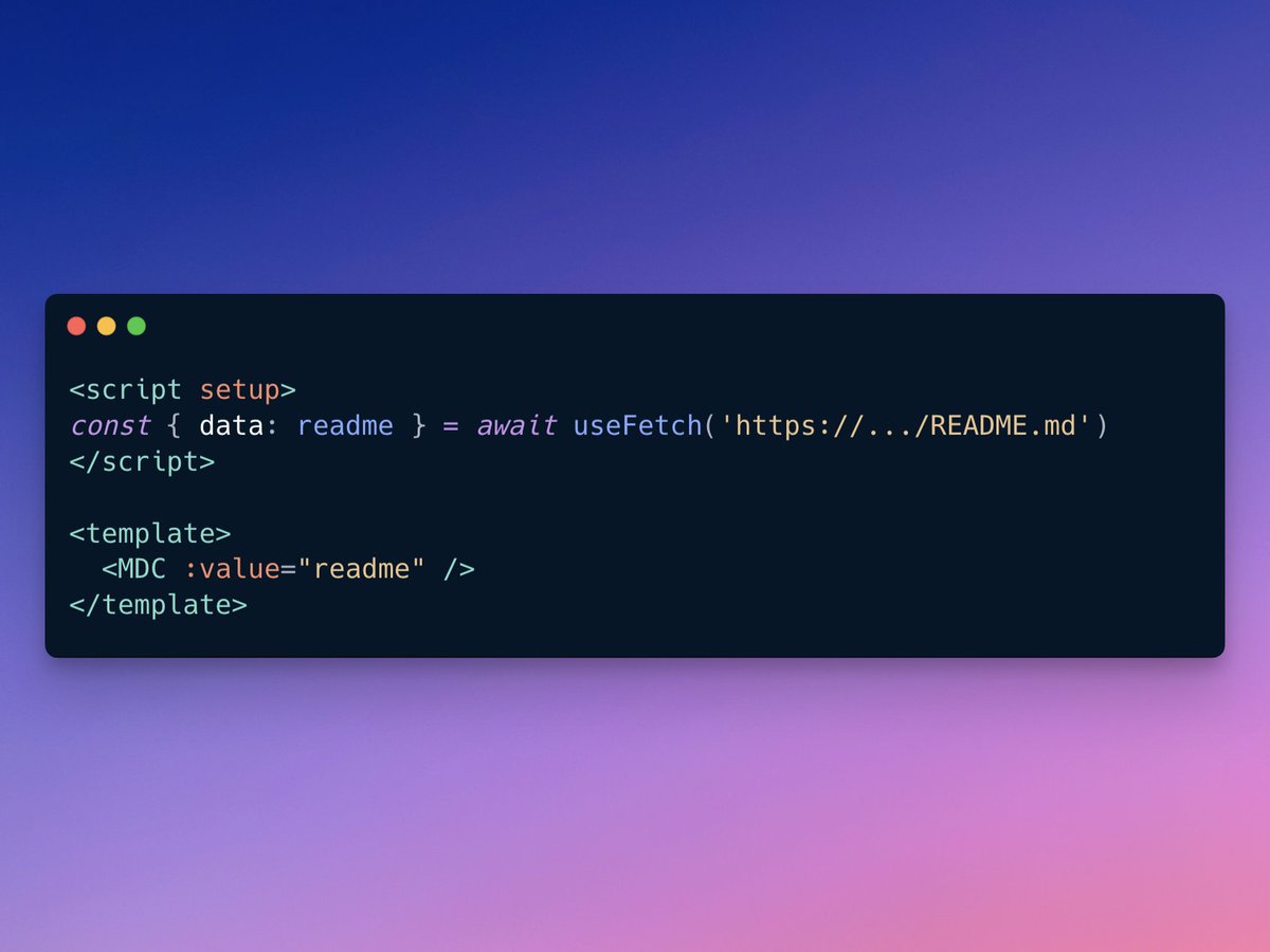 This is how you render a readme from GitHub in your Nuxt app ✨