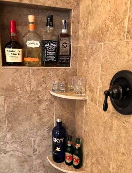 I finally got around to putting up that bar in the shower my doctor has been harping on me about