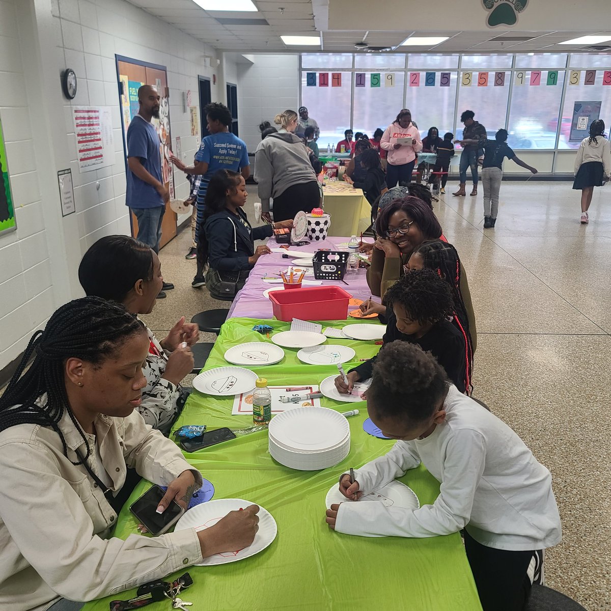 We had an absolute blast tonight at our Pi Family Engagement Math Night. We will continue to celebrate Pi Day tomorrow throughout the day. Tonight our families engaged in math games, science demonstrations, and ate delicious pie in honor of this special day!