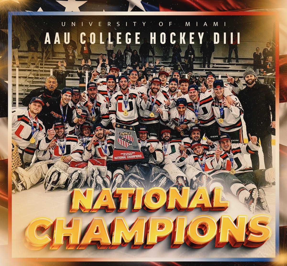 canes_hockey's tweet photo. Your 2024 AAU College Hockey DIII NATIONAL CHAMPIONS!!!!!🔥🔥🙌‼️‼️ https://t.co/BdPRR7hra2