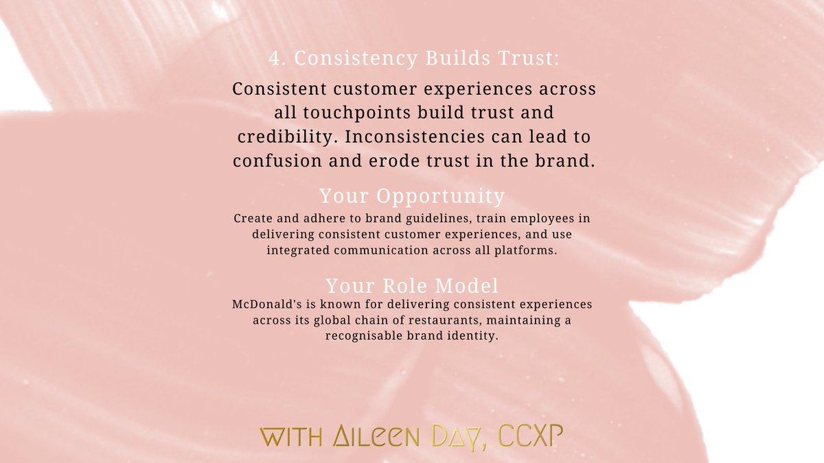 #CEHX Tip 4 Consistency builds trust. To WOW your customers these days is a very low bar. Just doing the basics well and consistently is truly what the #humanexperience looks for. Customers, employees and humans alike, prefer consistency over WOW everyday!