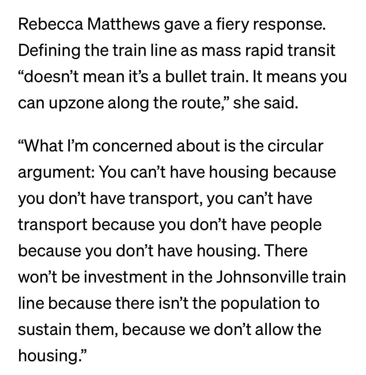 Thank you for bringing common sense to council <a href="/RebeccaJEmm/">Rebecca Matthews</a> – it’s very clearly needed good grief.