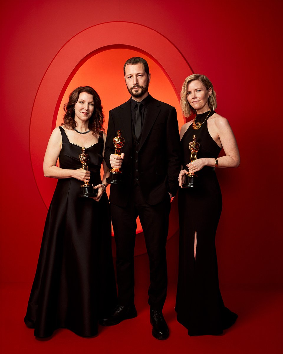 "Because cinema forms memories and memories form history." - Mstyslav Chernov

Raney Aronson-Rath, Mstyslav Chernov and Michelle Mizner with their Best Documentary Feature Film Oscar for '20 Days in Mariupol.' #Oscars

Photo Credit: Matt Sayles